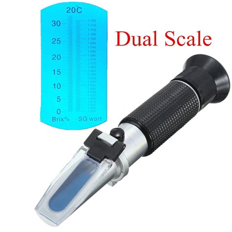 how to measure alcohol with atc portable refractometer|refractometer for beer.